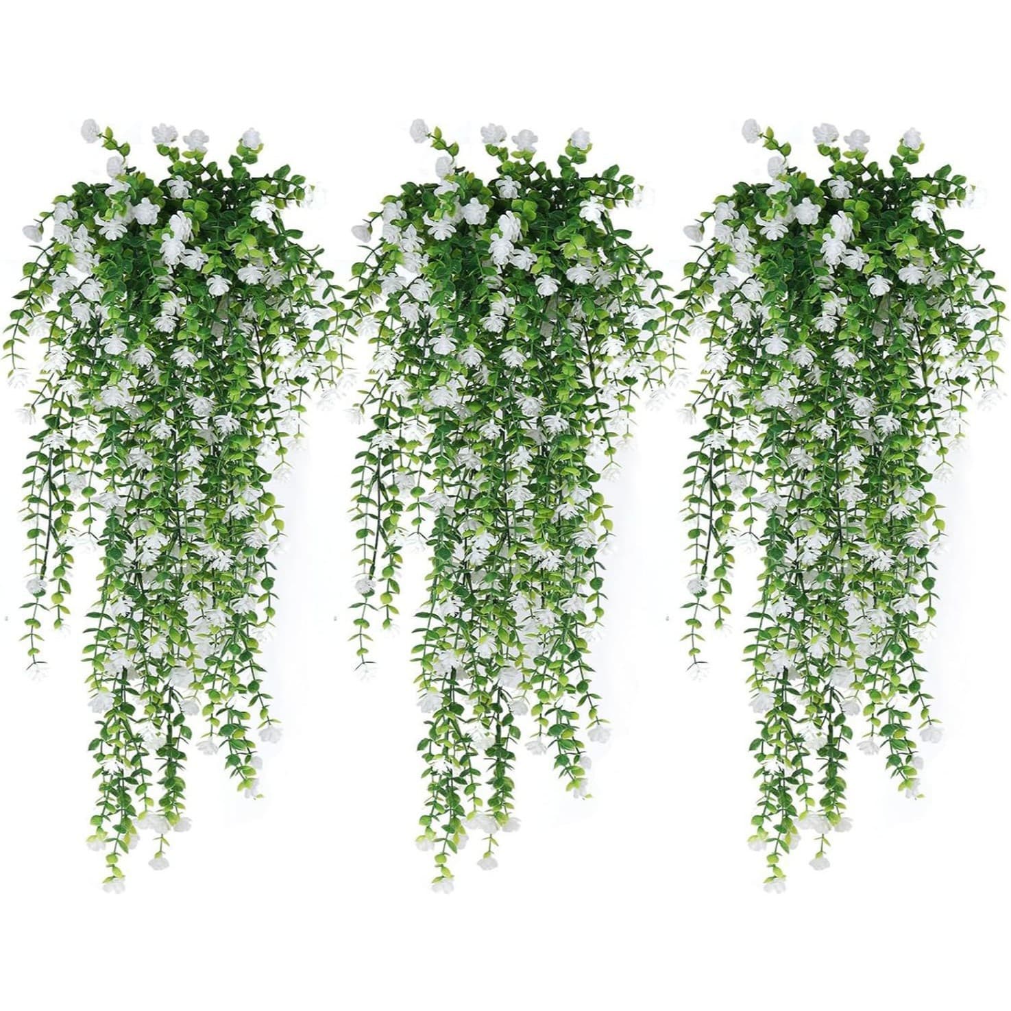 In Stock 69 Mesh Eucalyptus Camellia Rattan Ivy Mixed Color Artificial Green Plant Money Leaf Wall Hanging Small Lotus