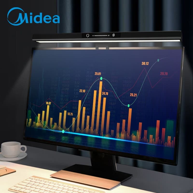 Midea Lighting Screen Monitor Light Desktop Display Eye-Care Lamp Computer Desk Lamp Ambient Fill Light Mingxi