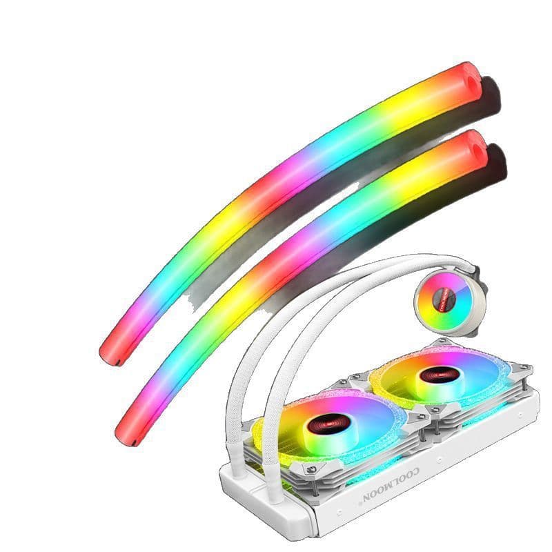 Neon jadeite luminous water-cooled tube ARGB divine light synchronization DIY decorative water-cooled neon casing vest luminous lamp tube