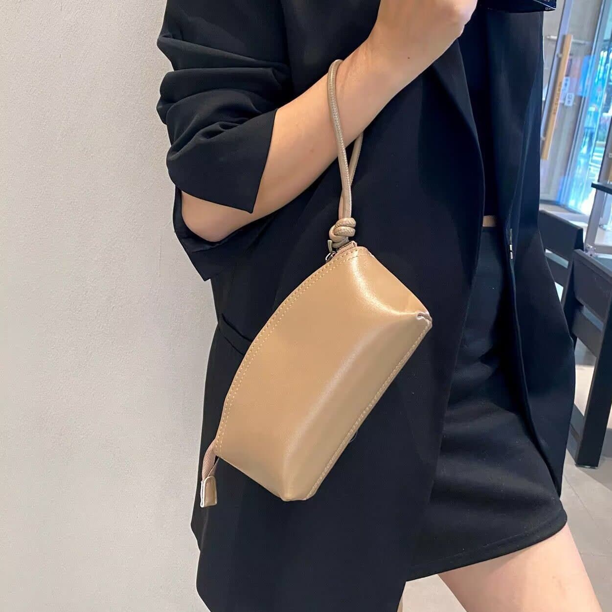 Women's Clutch Bag 2025 New European and American Minimalist Casual Vegetable-Tanned Leather Phone Bag In Stock Dropshipping Bag
