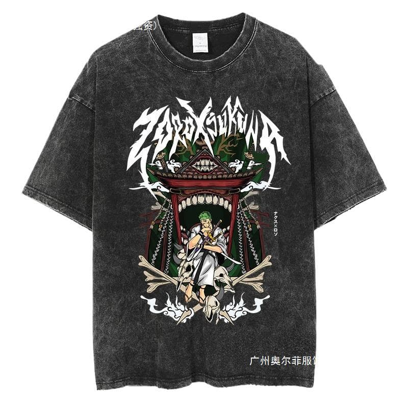 One Piece Roronoa Zoro T Shirt Anime Print Clothes Y2k Haraj