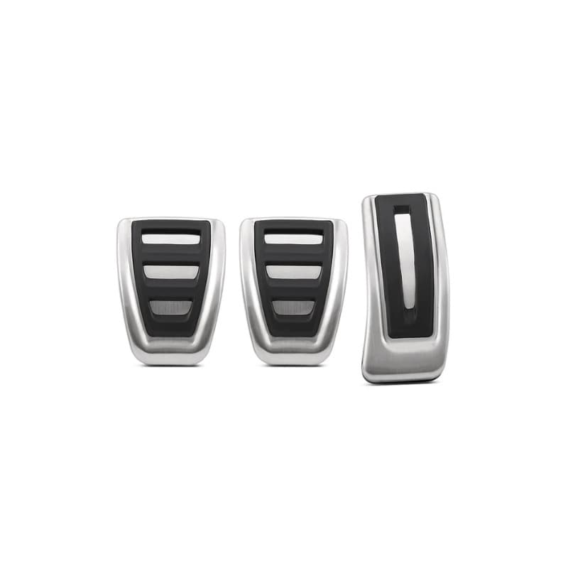 Stainless Steel Anti-Slip Accelerator and Brake Pedal Cover for Volkswagen Golf 7/8, Magotan, Tiguan L, Audi A3