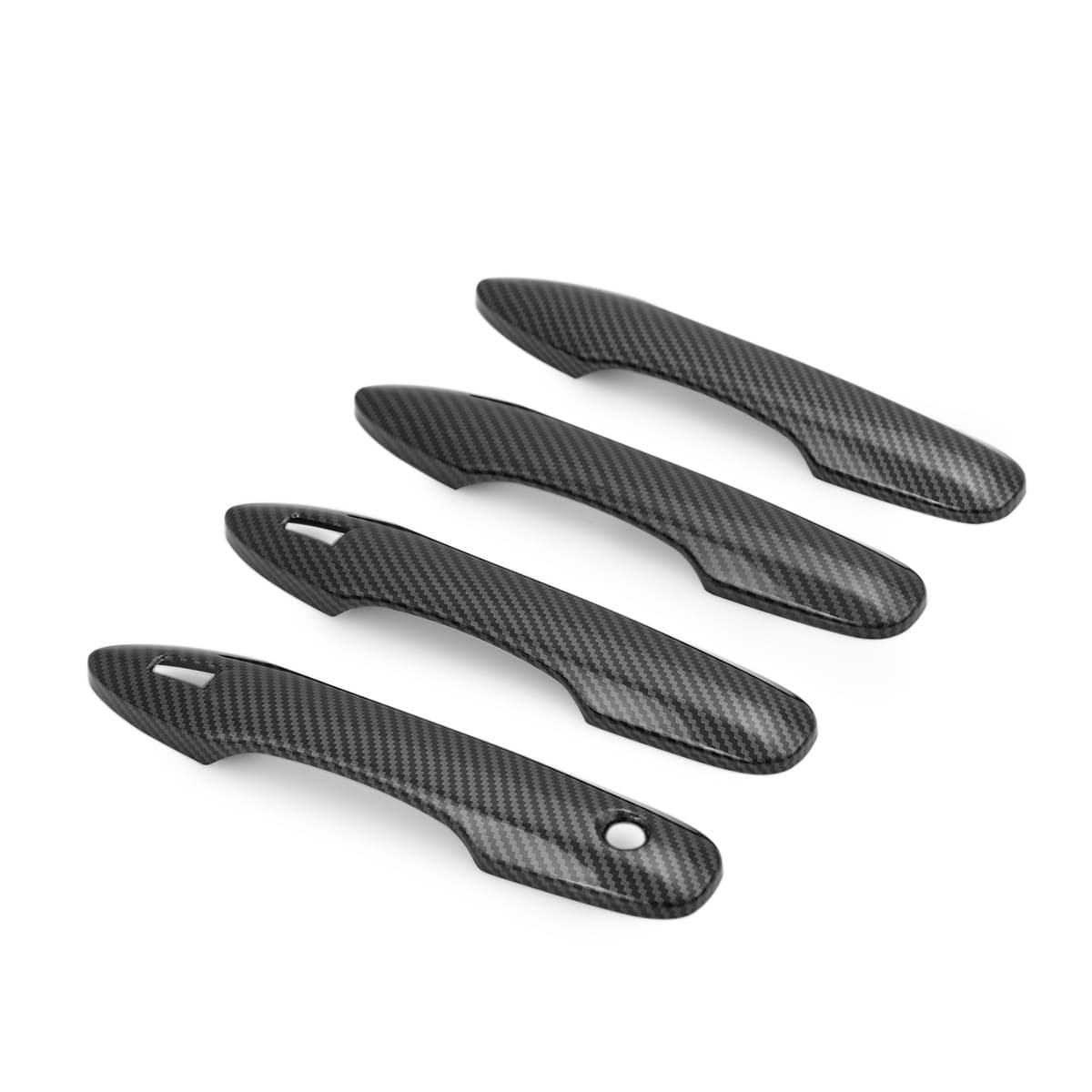 Suitable for TOYOTA 2018-2021 CAMRY carbon fiber door handle decorative sticker double smart lock hole