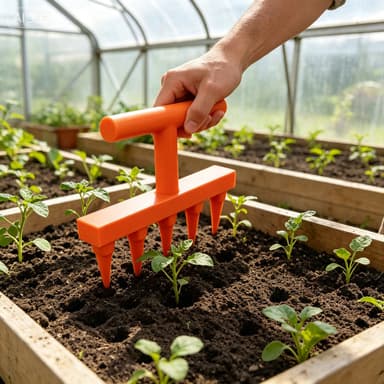 Cross-border Hot-selling Garden Hole Punch Seeder 3D Printed Household Vegetable and Flower Seedling Hole Punch Seeding Tool