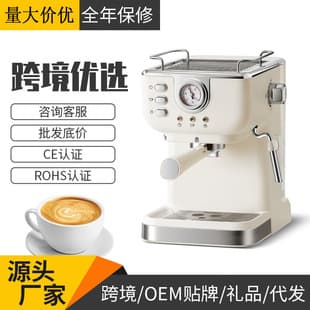Cross-border Supply Semi-Automatic Espresso Coffee Machine for Home Office High Pressure Steam Milk Frother Coffee Maker