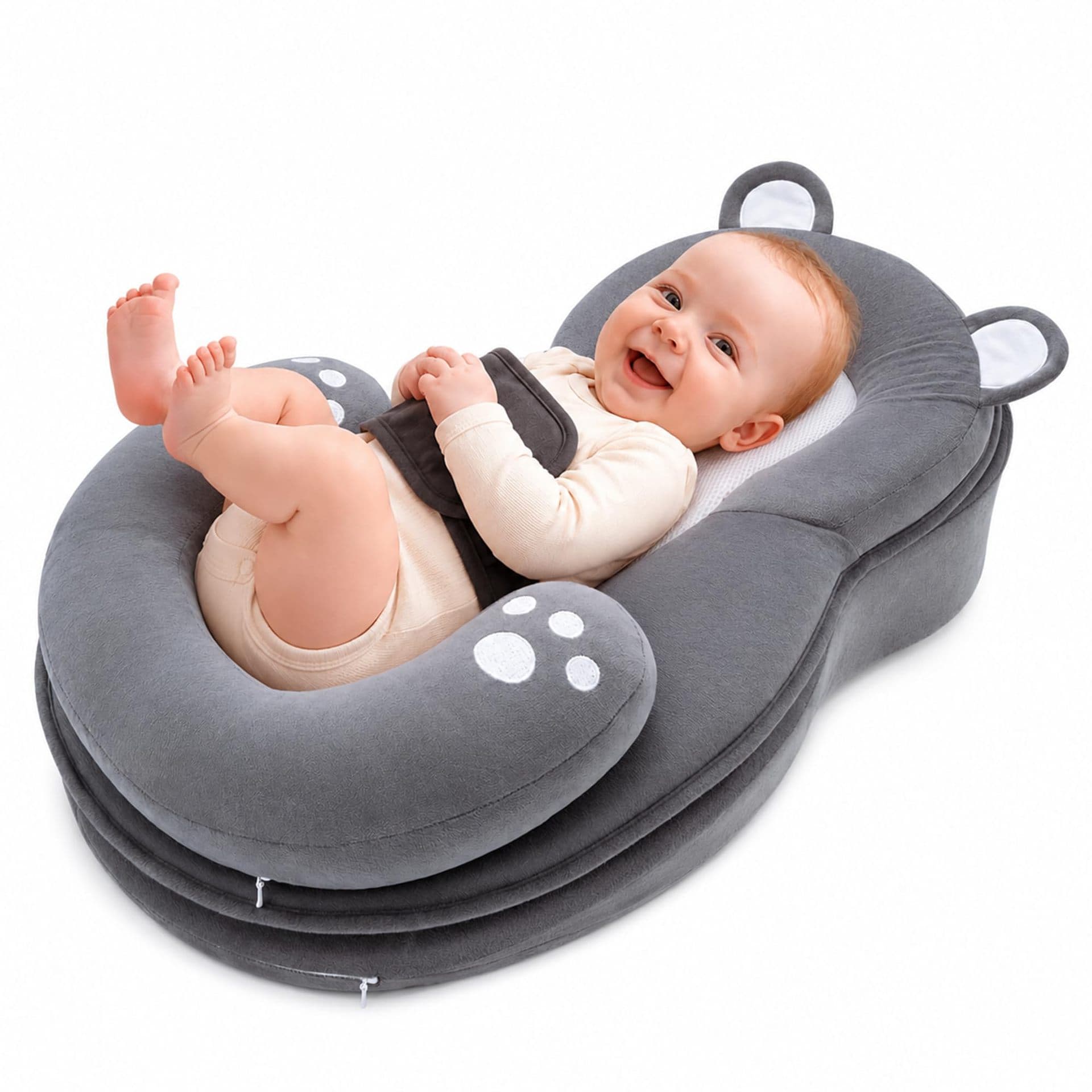 Baby slope pillow, feeding pillow, anti-reflux nursing baby recliner, u-shaped pillow, feeding support, wedge-shaped anti-spill nursing pad