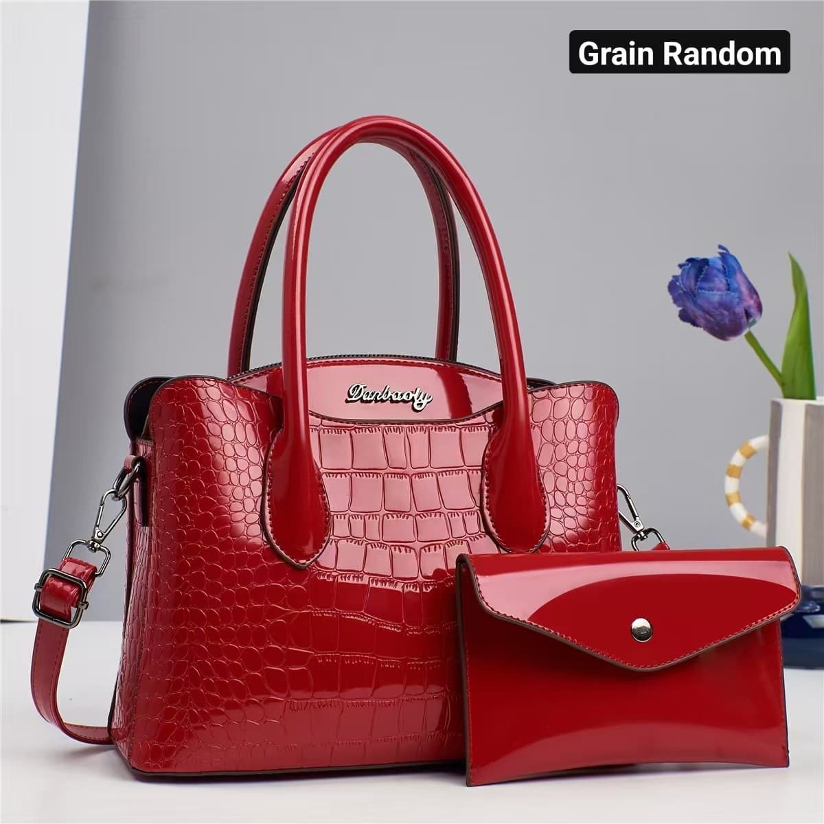 Women's Bags 2025 New Three-Piece Set Crocodile Pattern High-End Crossbody Bag Large Capacity Handbag Wallet
