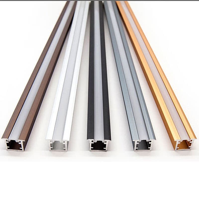 Luxurious Gold U-shaped 1.5cm 15mm Iron Gray Linear Strip Light Aluminum Channel