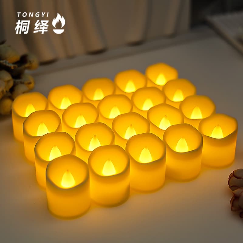 LED Electronic Candle with Wavy Flame, Realistic Smokeless Candle for Romantic Proposal Scene Setting