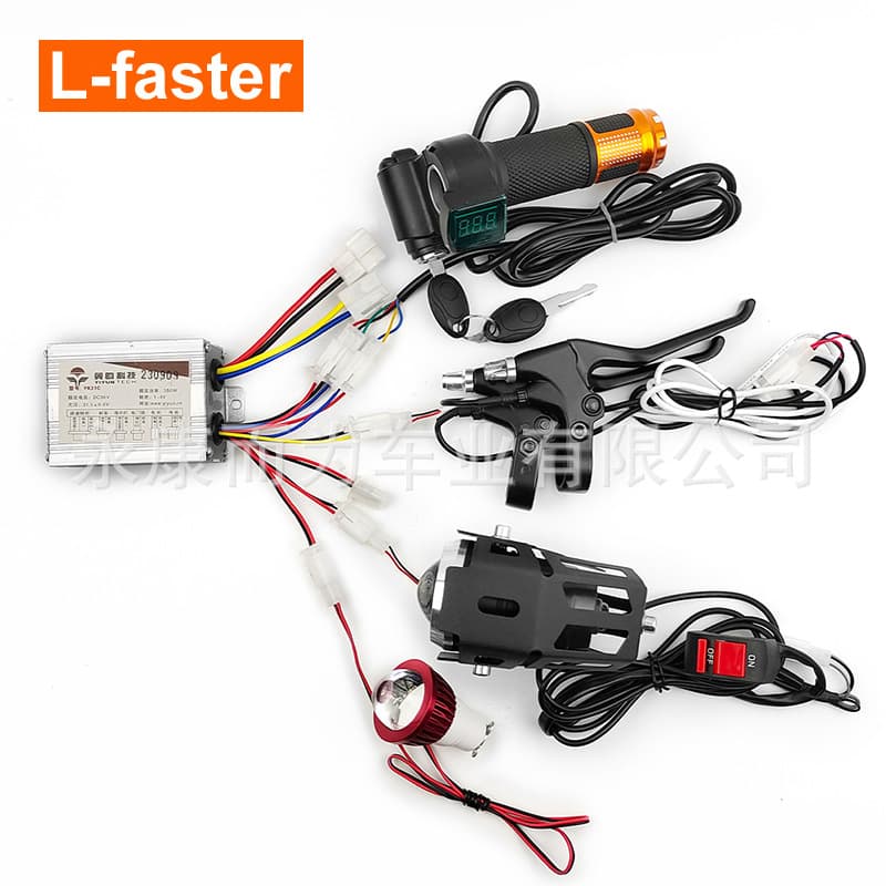 350W 500W Electric Brushed Motor Controller Yiyun E-bike Speed Brushed Controller