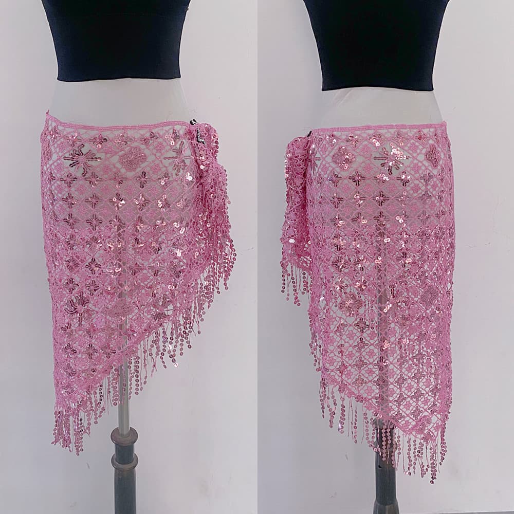 2024 belly dance sequin embroidered triangle scarf waist chain special price belly dance waist chain belly dance hip scarf waist chain
