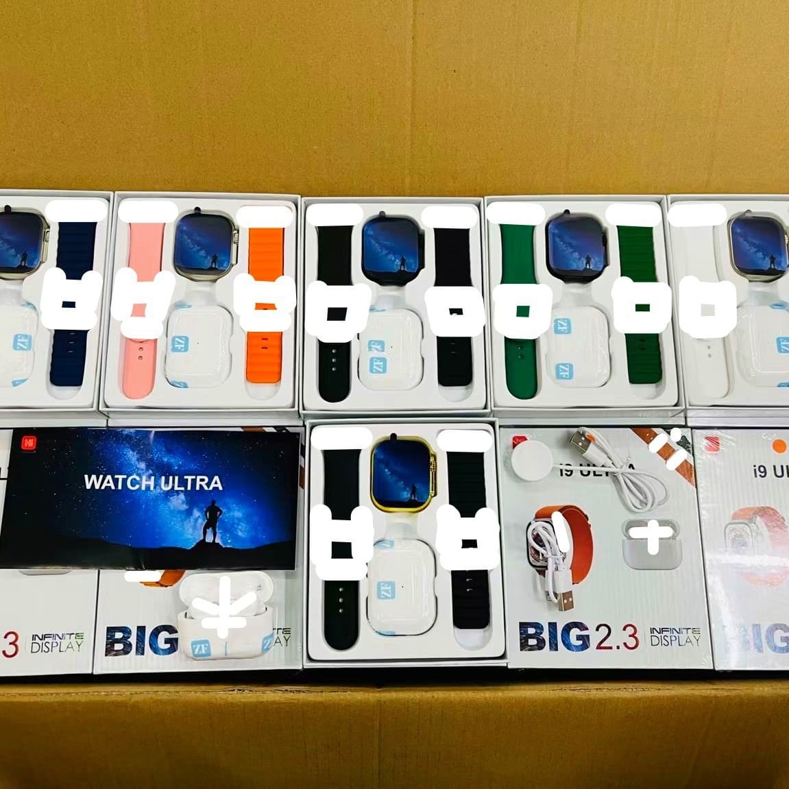 New i9ultra/i8ultra two-in-one smart watch Bluetooth headset with dual straps original high quality