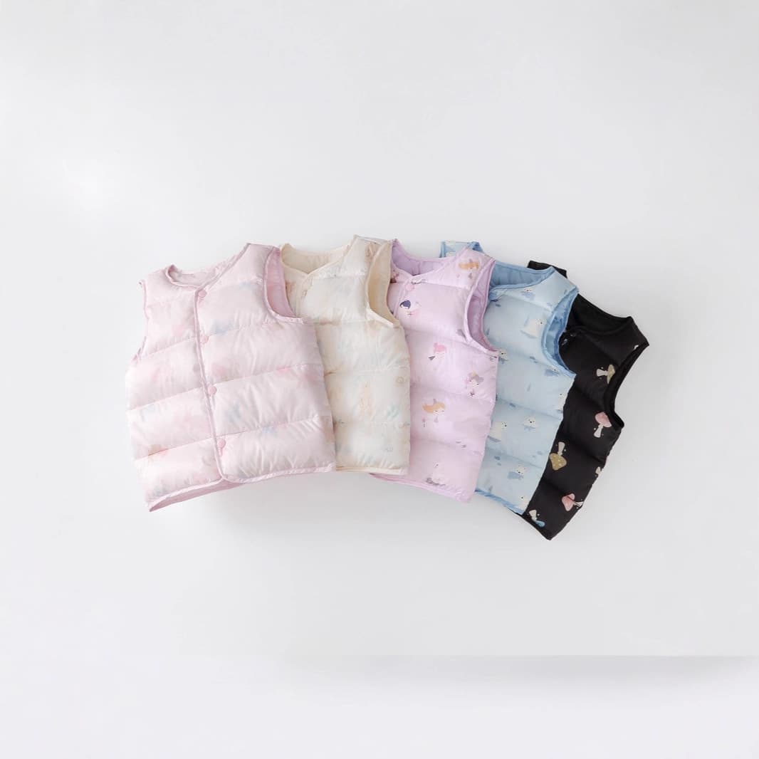 2025 New Autumn/Winter 90% White Duck Down Infant Warm Vest Small to Medium Children Boys and Girls Lightweight Down Vest Hot