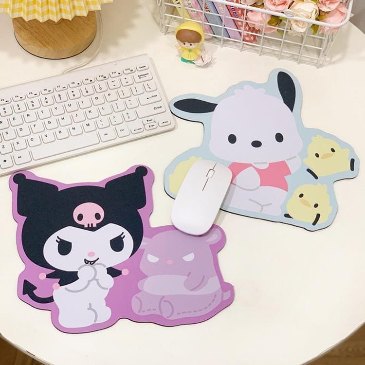 Kuromi Shape Mouse Pad Irregular Mouse Pad Desktop Computer Game Laptop Non-Slip Keyboard Pad Desk Mat