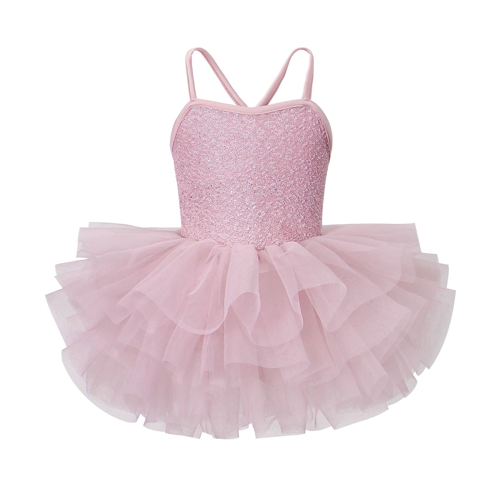 Cross-border children's mesh dance skirt girls suspender back cross ballet skirt festival performance costume party dress