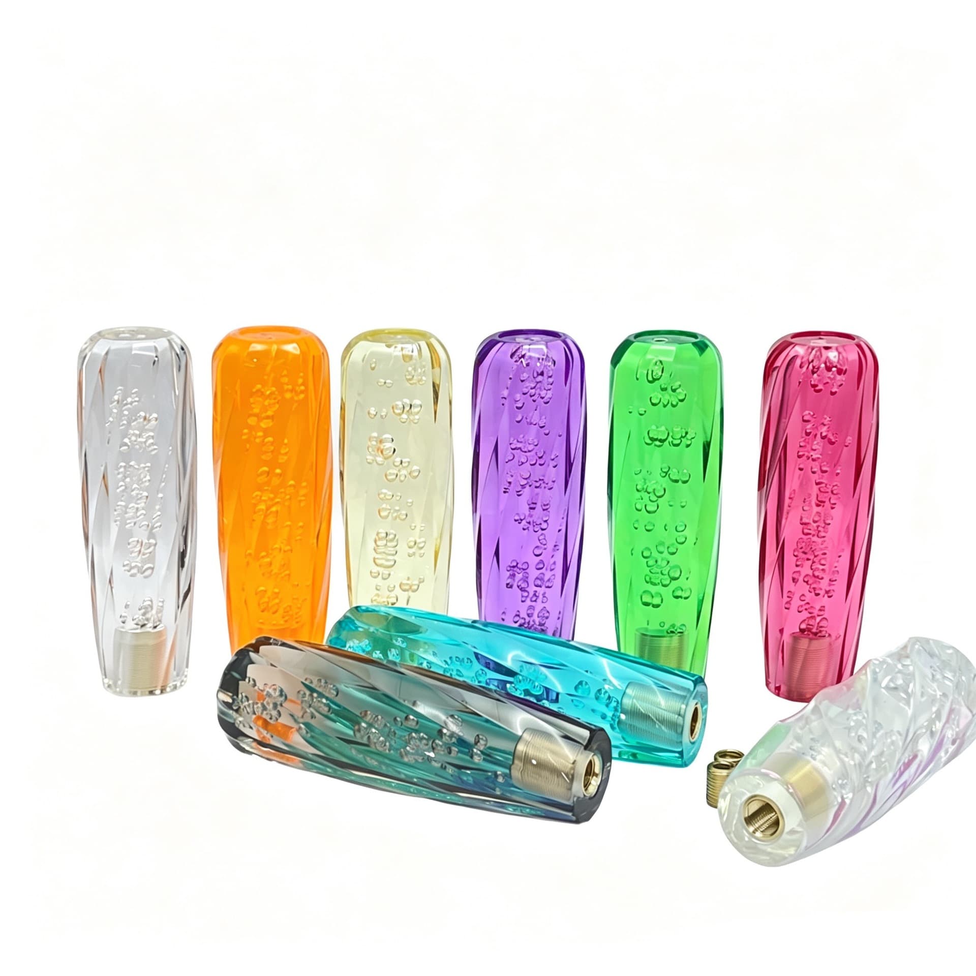 Factory Direct Wholesale Car Crystal Universal Bubble Twist Modified Gear Shift Knob Multi-Piece Set Affordable Price