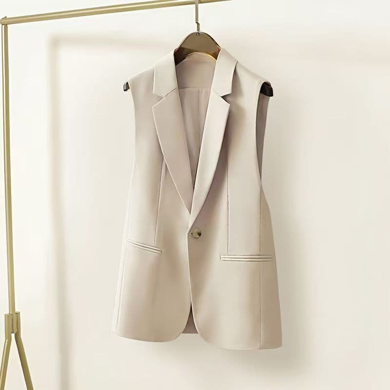 High-end European style Western-style suit vest for women 2025 spring and autumn new style loose Internet celebrity vest vest for women with temperament