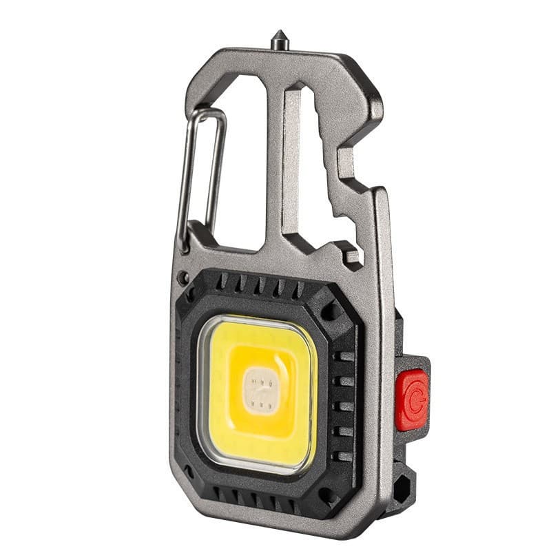 COB mini keychain light holder work light with magnetic magnet beer open repair flashlight
