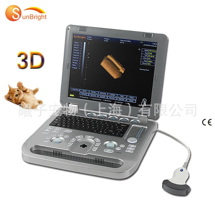 Portable Veterinary Ultrasound Diagnostic Machine Full Digital B-Ultrasound Color Doppler Imager