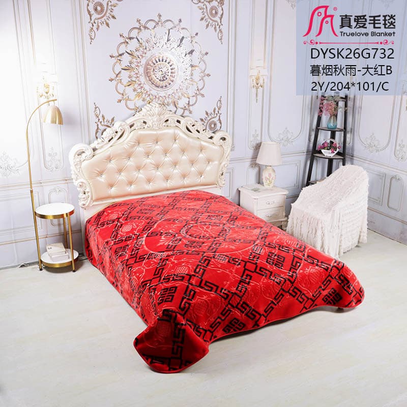 TrueLove Best-Selling Raschel Cloud Flannel Blanket, Stock Available, Customizable, Export Order, Double Layer, Single/Double Size