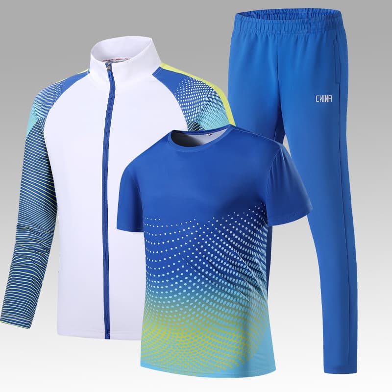 Style 7703, large stock available, long-sleeved set for school groups, casual, breathable, sweat-wicking, parent-child style.