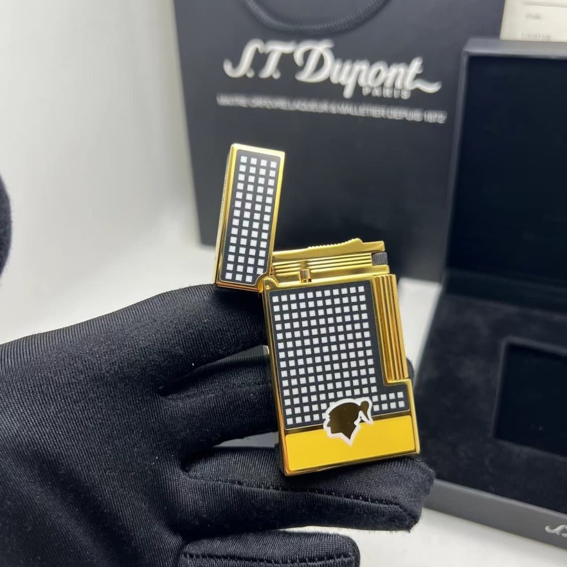 Multi-Select S.T. Dupont Lanson Lighter Cohiba Opening Men's Steel Sound Refillable Crisp Click