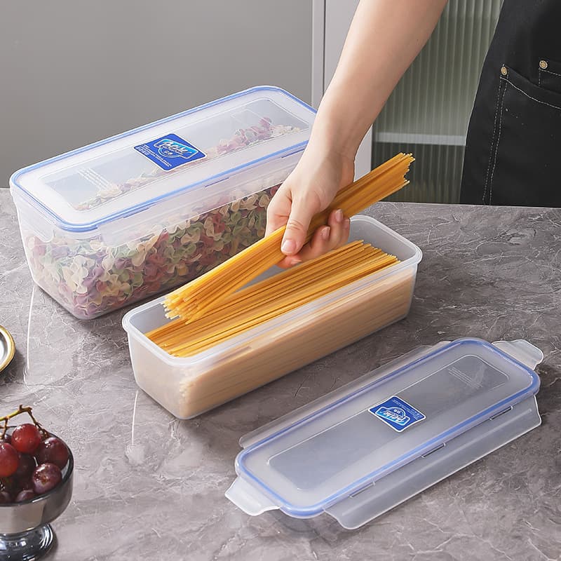 Transparent sealed crisper thickened refrigerator storage box food freezer box kitchen rectangular storage box crisper