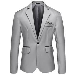 Export New 2021 Cross-Border Men's Single-Breasted Small Suit Jacket Korean Style Slim Fit Wrinkle-Free Casual Blazer Coat