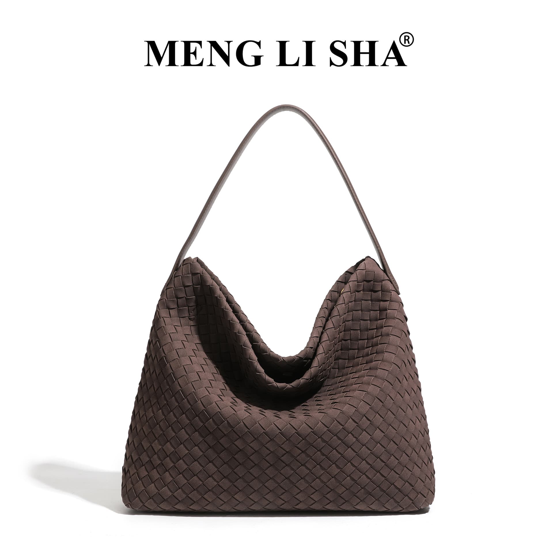 Cross-border retro high-end matte hand-woven bag crossbody tote bag commuting large-capacity one-shoulder vegetable basket bag