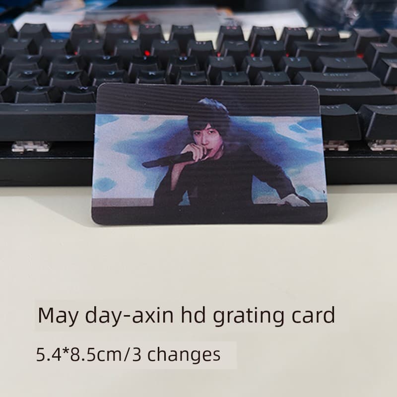 Mayday Merchandise Ah Shin 3 Expression Changing Lenticular Card Cute Star Concert Support Xiaohongshu Same Style