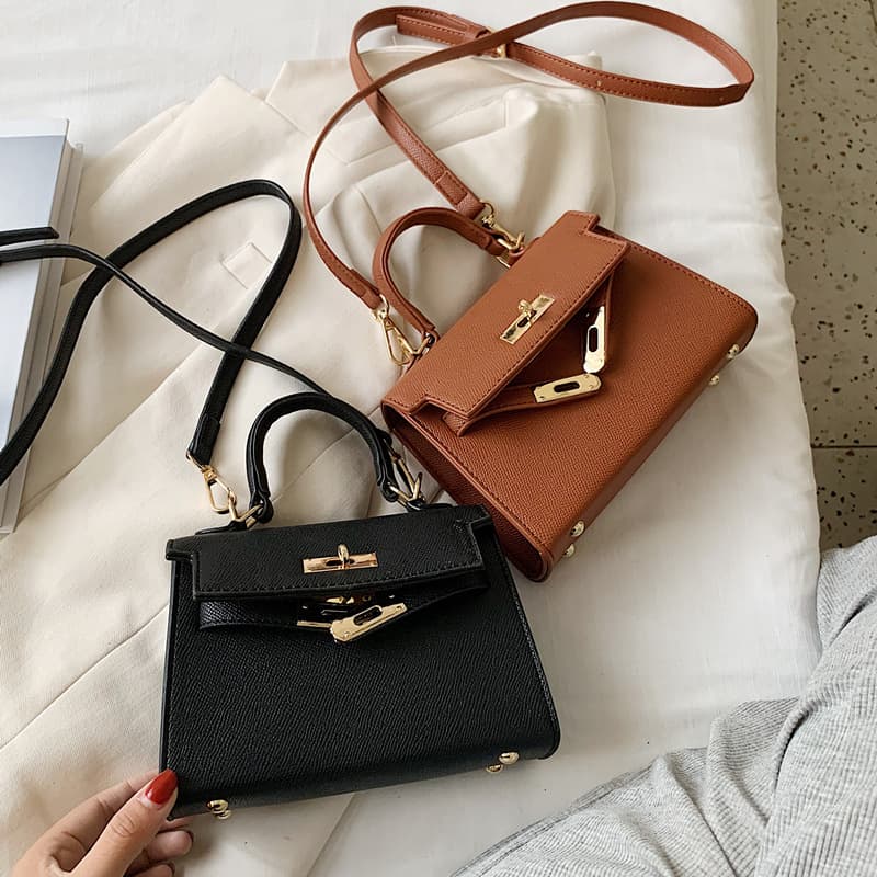 Premium Small Handbag for Women 2024 New Trendy Fashion Shoulder Crossbody Bag Stylish Handheld Kelly Bag