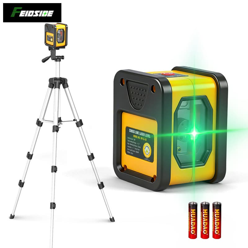 New 2-line laser level infrared line caster indoor and outdoor high-precision strong light thin line green light floor stick instrument