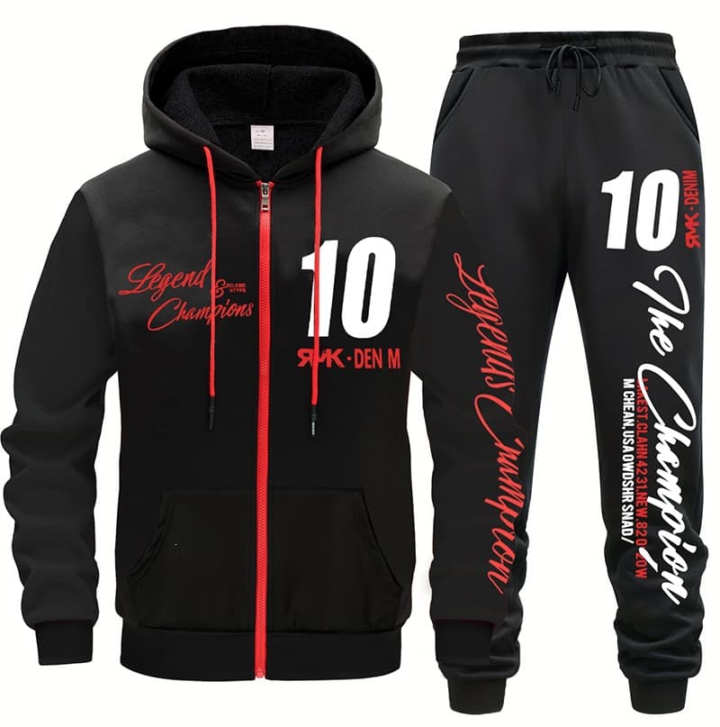 Cross-border autumn and winter new popular sports suits, summer fashion suits for men and women, printed sweatshirts and casual pants