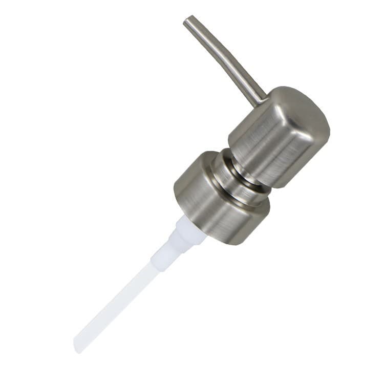Factory Direct Batch Electroplated Plastic Pressure Head Bathroom Pressure Nozzle Spiral Pump Head Bright Nozzle Soap Dispenser Pressure Head