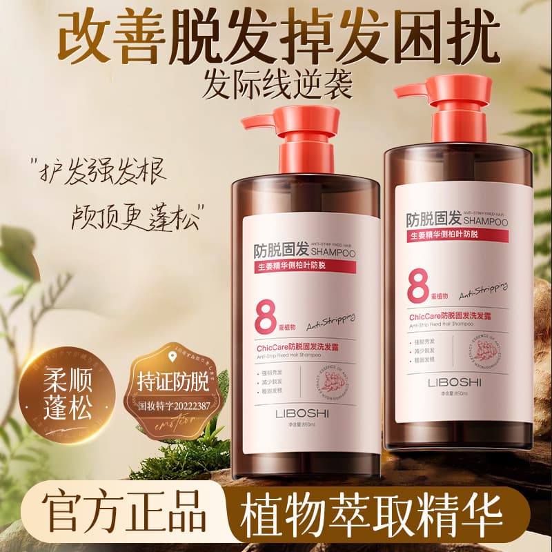 Bayue Plant Ginger Anti-Hair Loss Shampoo Best-Selling Large Capacity Anti-Hair Loss Arborvitae Leaf Shampoo Old Brand National Product