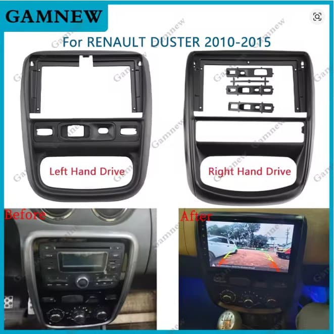 Navigation bezel frame for 2010-2015 Renault DUSTER (9 inch) Android car stereo dashboard panel