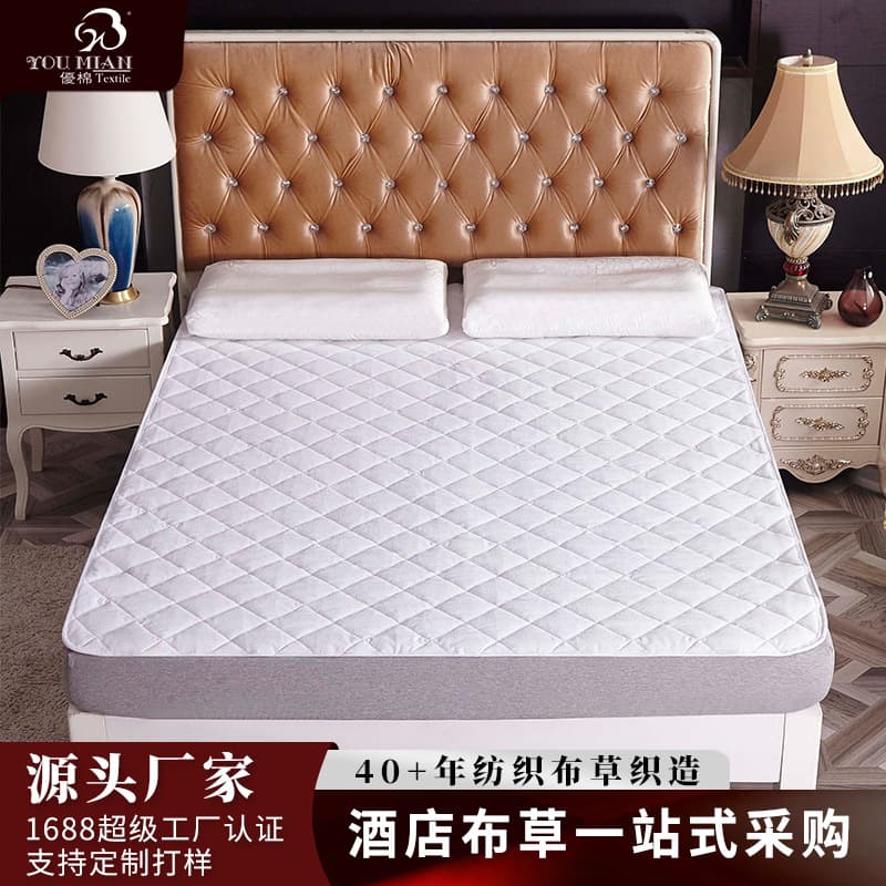 Five-Star Hotel Linen Waterproof Stain-Resistant Breathable Protector Pad, Triple-Protection Cleaning Pad, Washable Factory Direct