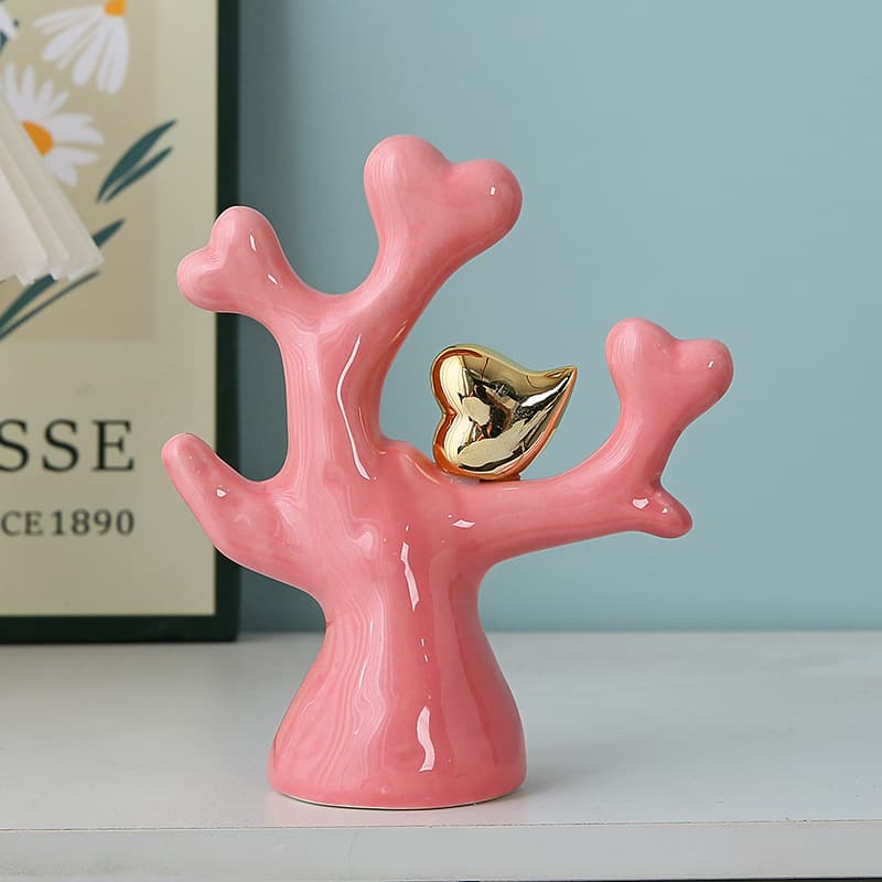 Ceramic Tree Ornaments Home Accessories Ins Style Living Room TV Cabinet Wine Cabinet Decorations Desktop Ornaments Crafts