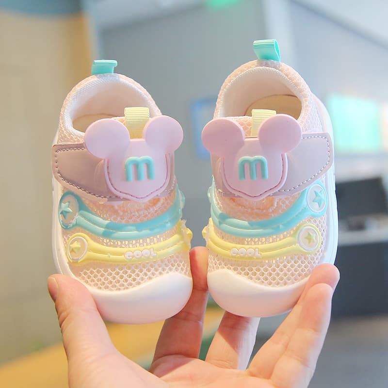 Infant Soft-Soled Walking Shoes, 1-3 Years, Boys and Girls, Non-Slip, Anti-Kick, Mesh Shoes, Breathable Toddler Shoes, Steady Walking Shoes