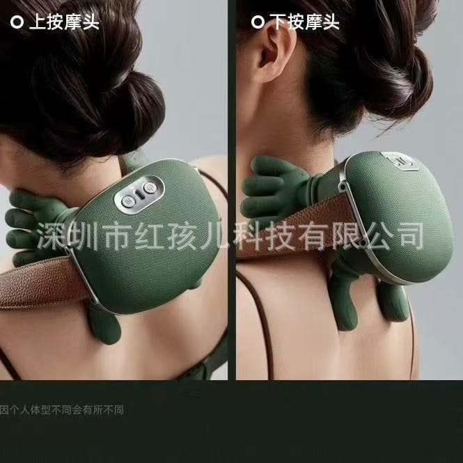 New Large Capacity Battery Neck and Shoulder Massager for Relaxation Spa Rechargeable Portable Cross-Border Hot Selling Massage