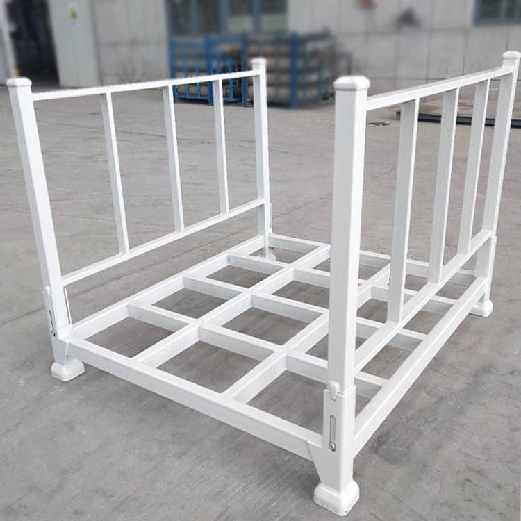 Heavy-Duty Storage Rack, Textile Rack U-Shaped Fencing, Coiled Goods Foldable Stackable Pallet Clamp
