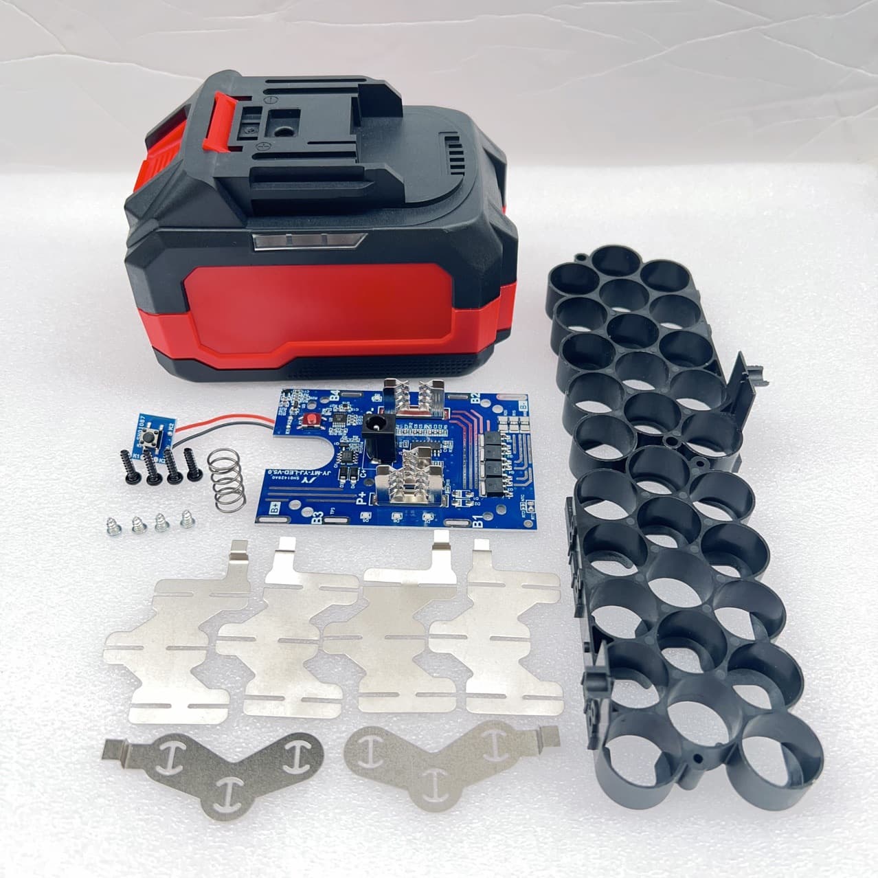 18650 Model 5-Cell 10-Cell 15-Cell Kit Side Light Version Rubber-Coated Kit Makita Interface Dedicated Nickel Strip Circuit Board Screw