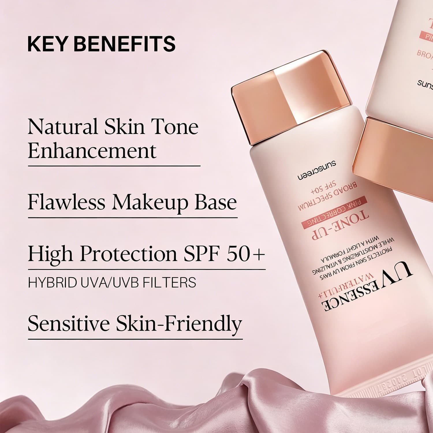 Cross-border bestseller multi-effect sunscreen Flawless Makeup Base UV ESSENCE