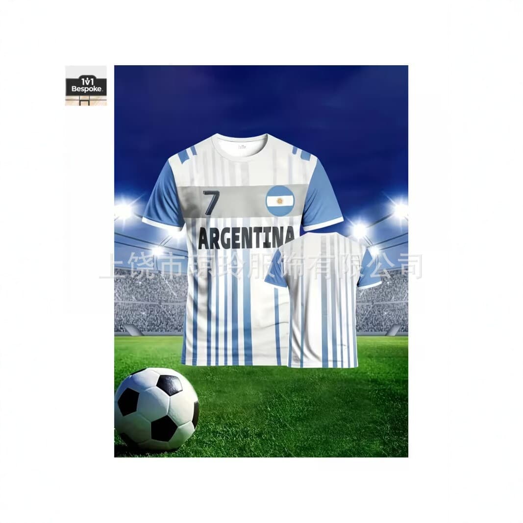 2026 Argentina Italy Philippines Football Men's Short Sleeve T-Shirt 3D Digital Print 2026 World Cup T-Shirt