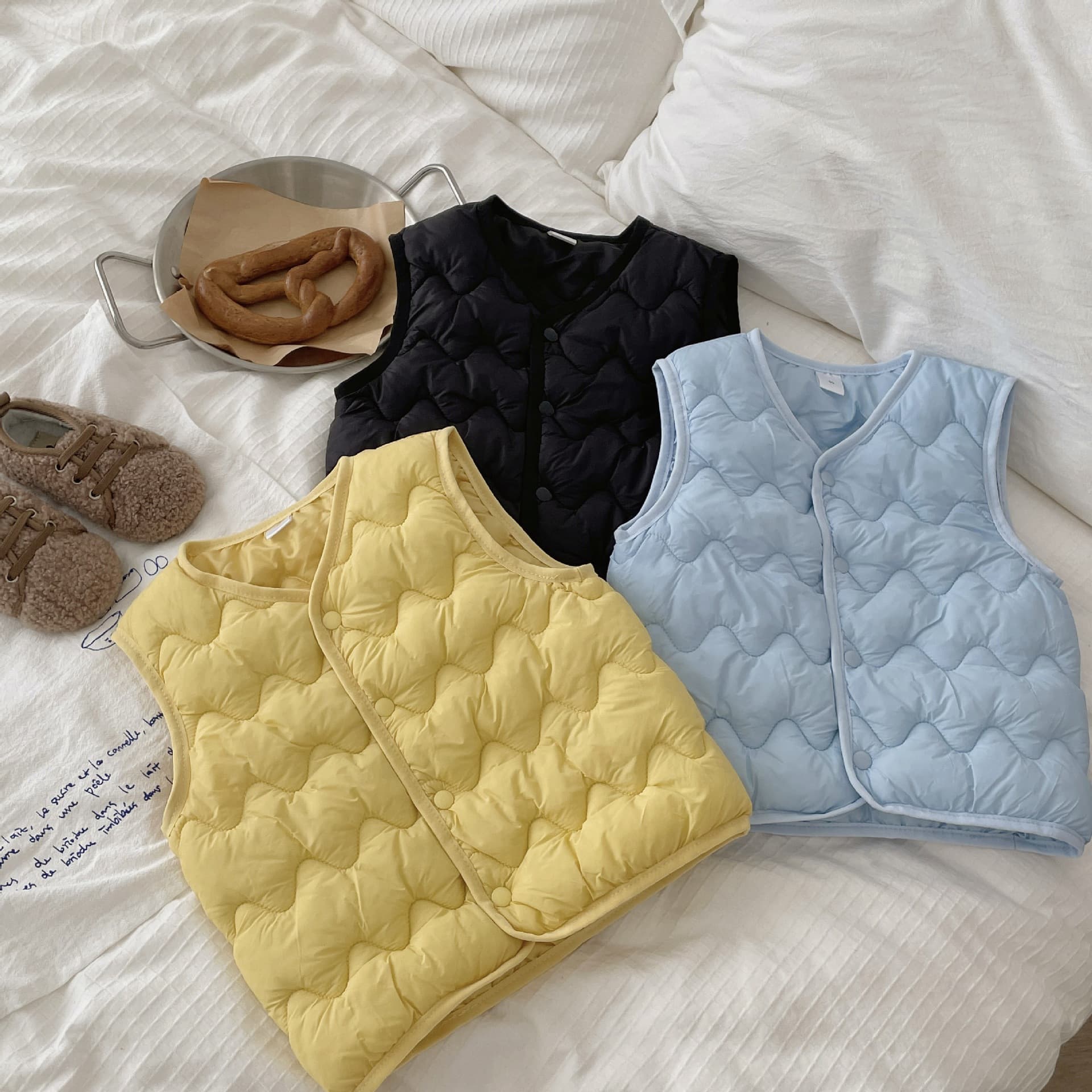 Children's Down Cotton Vest, Babies/Infants Inner/Outer Wear, Autumn/Winter Thickened Vest New Style, Boys/Girls Foreign Trade New