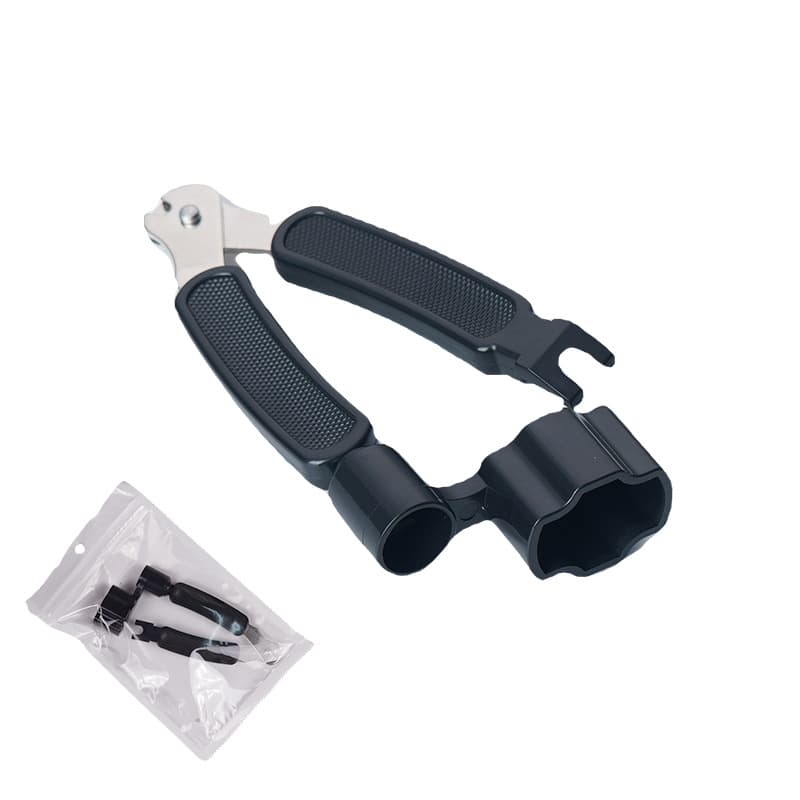 Simple Three-in-One Guitar String Cutter Winder Pick Remover Tool ABS Metal Music Instrument Accessory for Easy String Changing
