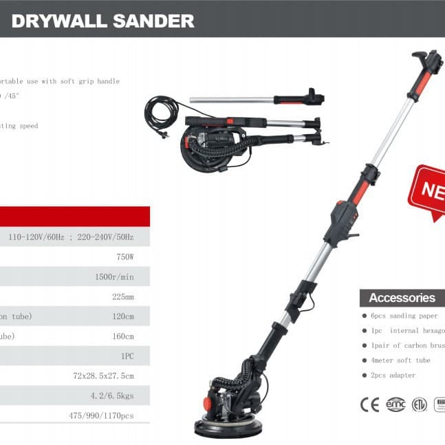 Haomai H21K3 Self-Priming Dustless Wall Sander Drywall Sander