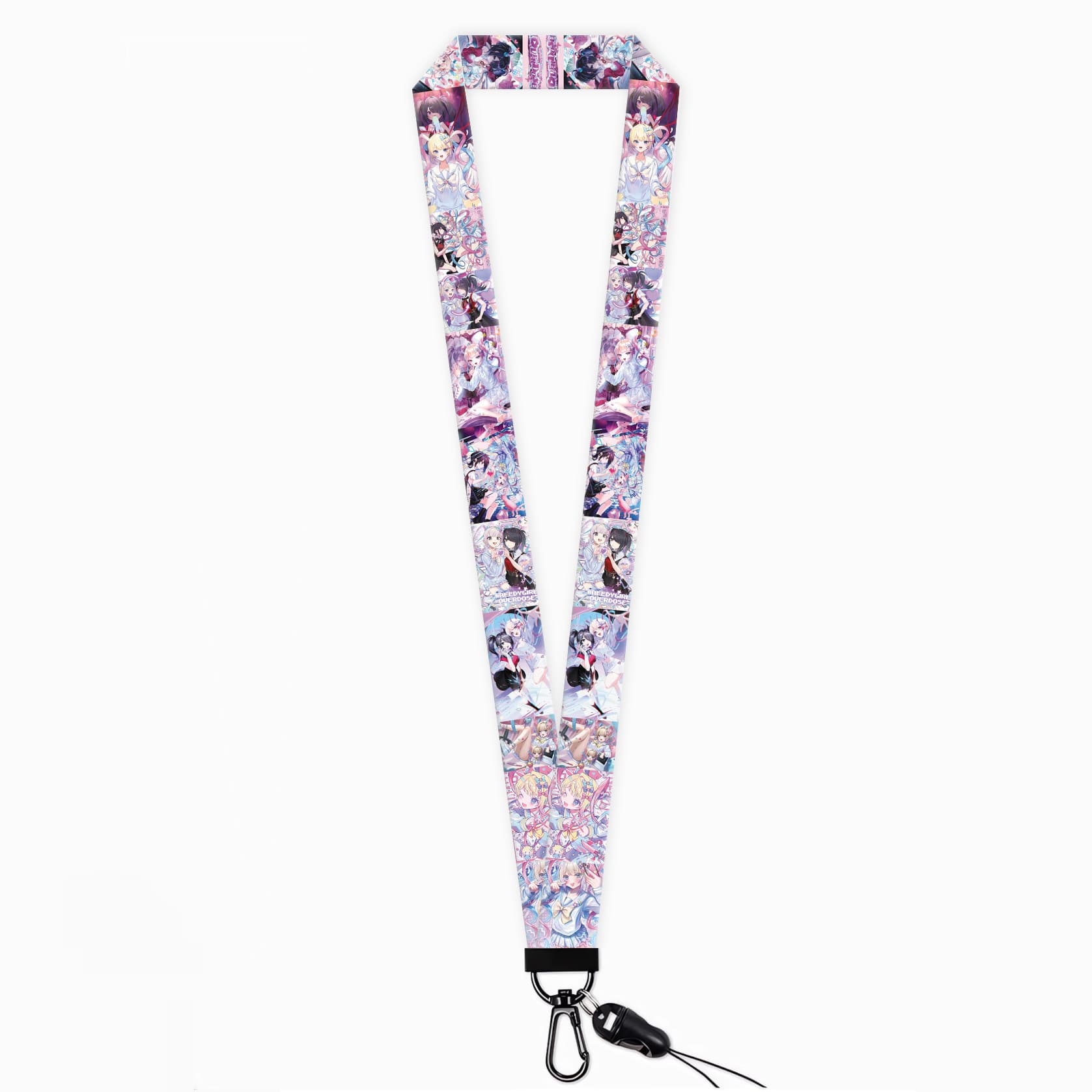 Anime Needy Girl Overdose Streamer Girl Lanyards, Phone Straps, and Meal Cards