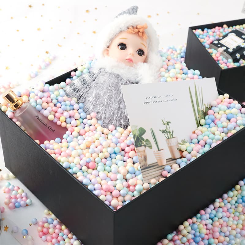 DIY crafting materials: macaron-colored foam balls, colorful polystyrene balls, slime filler particles (wholesale)