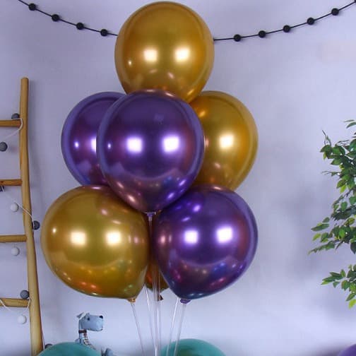 Colorful metal balloons 5 inches 10 inches 12 inches metal balloons latex balloons wedding advertising balloons wedding decoration